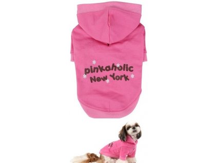 27358 pinkaholic new york nalc ruzova mikina l 28 35cm