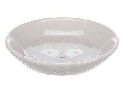 Trixie JUNIOR keramická miska 0,2 l/ 14 cm šedá