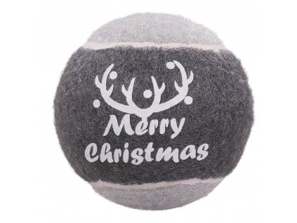 Rosewood vánoční tenis míč šedý 6x6cm
