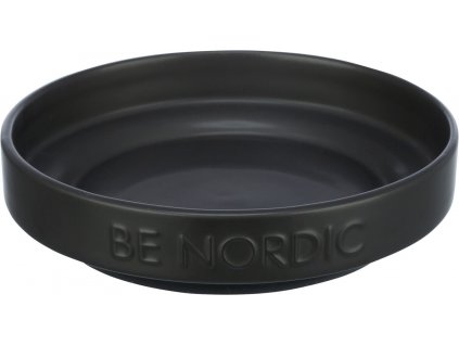 BE NORDIC keramická miska plytká, 0.3l / 16 cm, černá