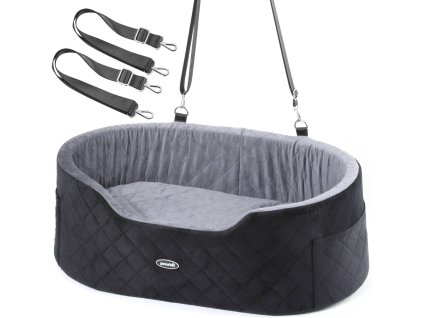 Pecute autosedačka pro 2 malé nebo střední psy 82 cm