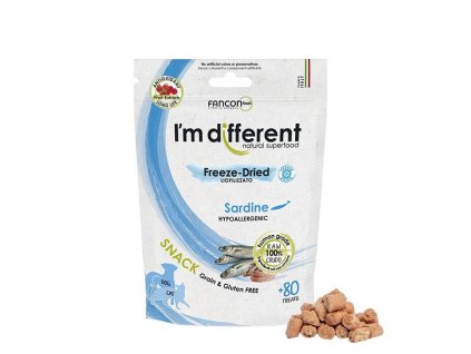 I´M DIFFERENT SNACK sardinky mrazem sušený pamlsek, 40 g