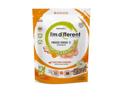 I´M DIFFERENT Chicken DINNER, mrazem sušené raw krmivo s kuřetem, 397 g