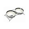 TRIXIE set keramických misek se stojánkem 2 x 1,6 l/20 cm