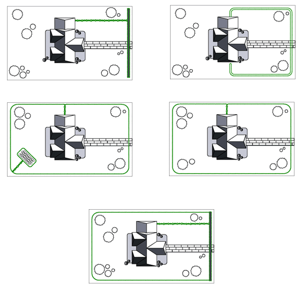 Příklady instalace elektronického ohradníku