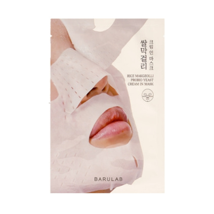 BARULAB RICE MAKGEOLLI PROBIO YEAST CREAM IN MASK (1)