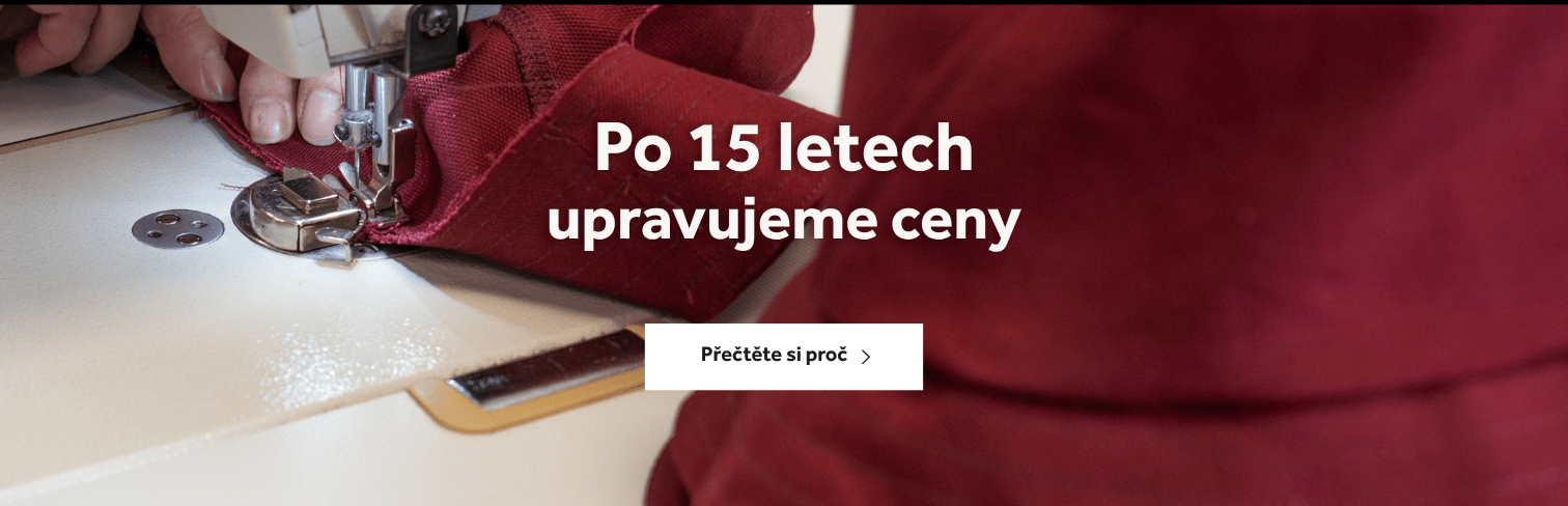 Po 15 letech upravujeme ceny
