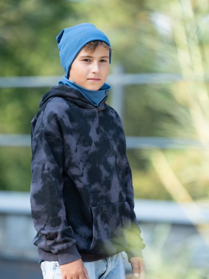Dětská čepice organic dark blue