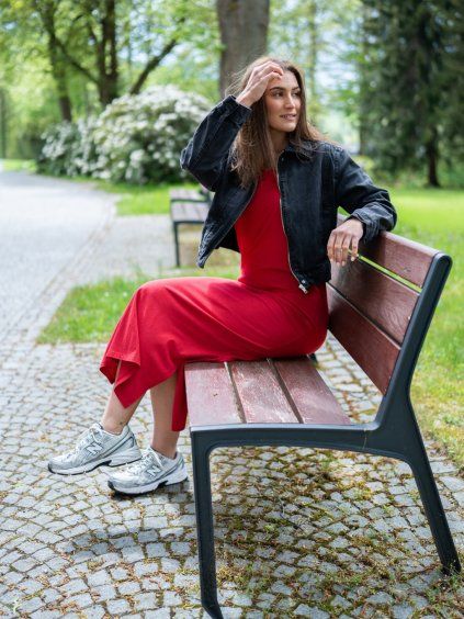 Šaty Bella scarlet sage