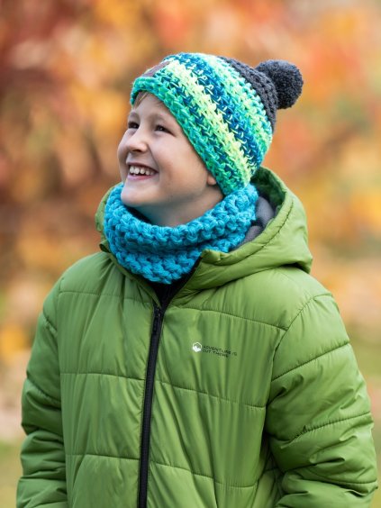 Dětský háčkovaný kulich Magic