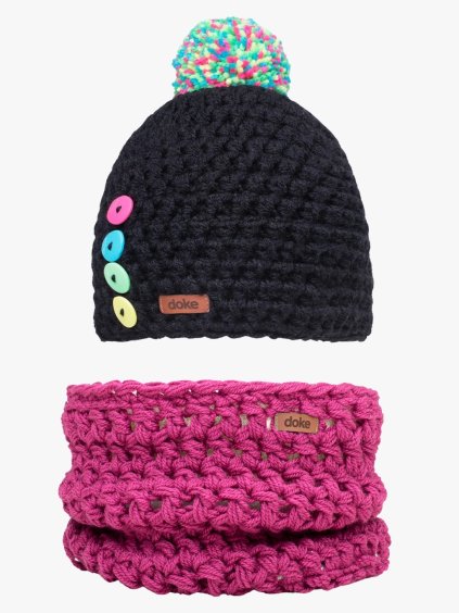 Dětský set háčkovaný kulich a nákrčník bc short do 11 let