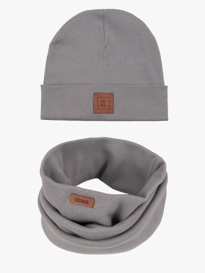 Dětský set Bavlněná čepice a nákrčník organic ed december sky pro děti 12-16 let