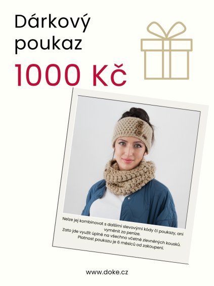 darkový poukaz produkt 1000 Kč