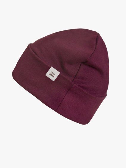 Čepice organic maroon