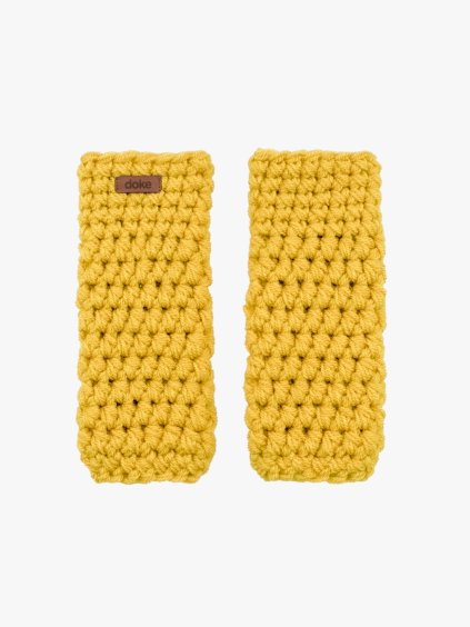Háčkované návleky Gold