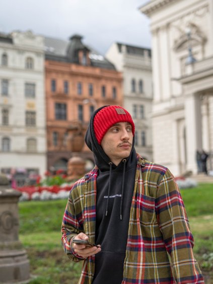 Čepice Fabio red pro muže