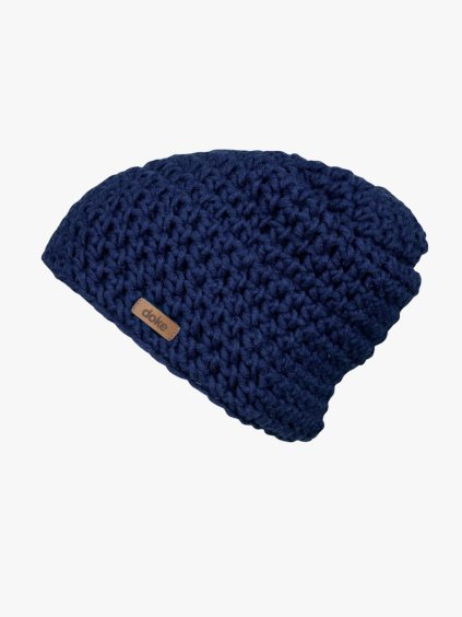 Hačkovaná čepice Bost indigo pro muže