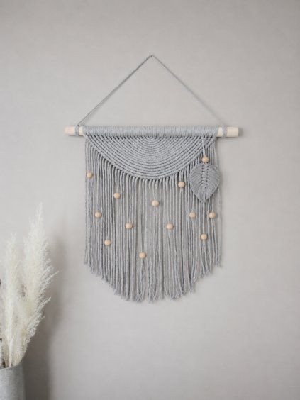MACRAME SUN BEADS 50 LIGHT