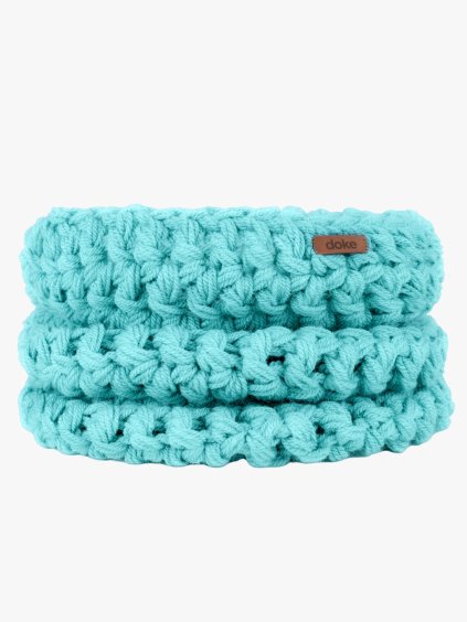 Dětský háčkovaný nákrčník mint