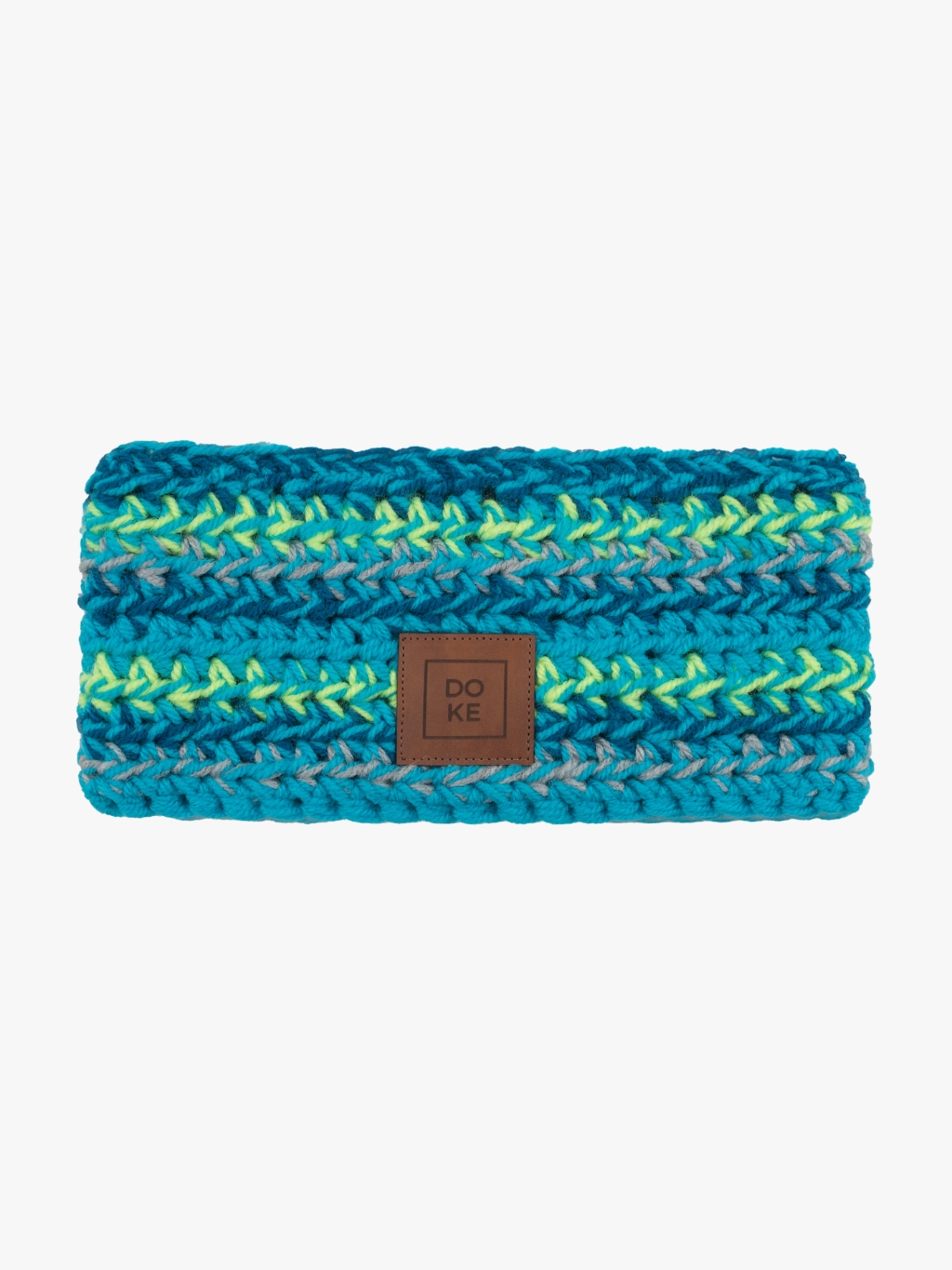 Levně Dětská háčkovaná čelenka Blue mix