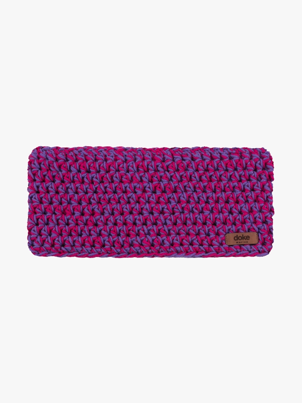 Levně Merino háčkovaná čelenka Mix pink