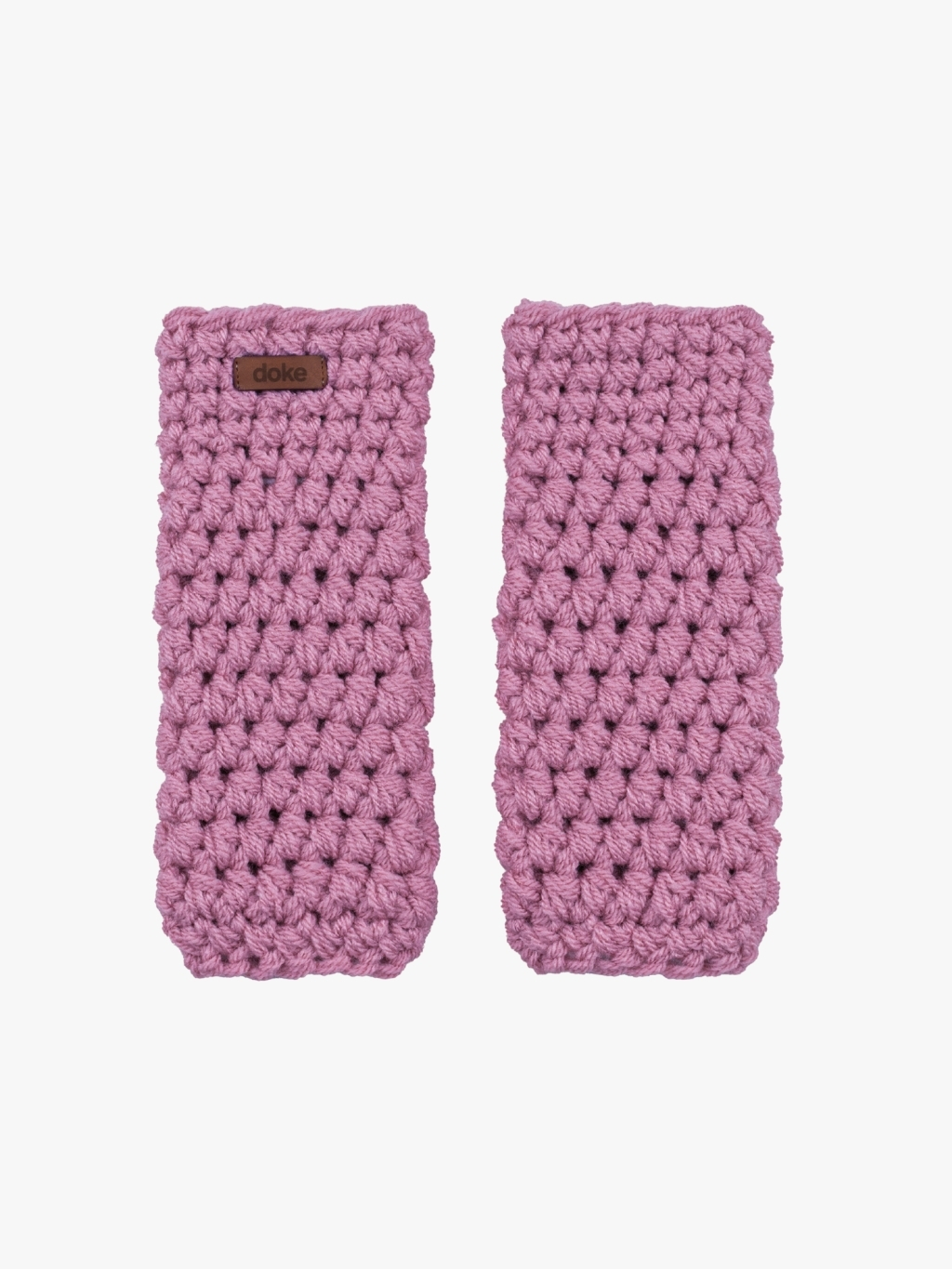 Levně Háčkované návleky Lilac