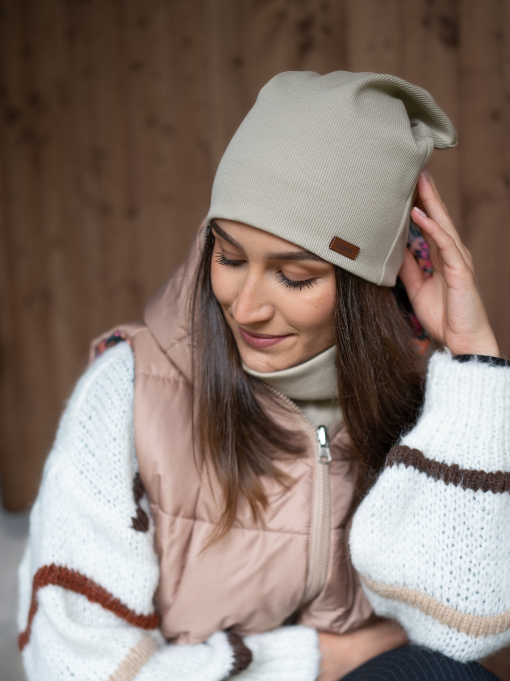 Levně Čepice organic rib trench coat