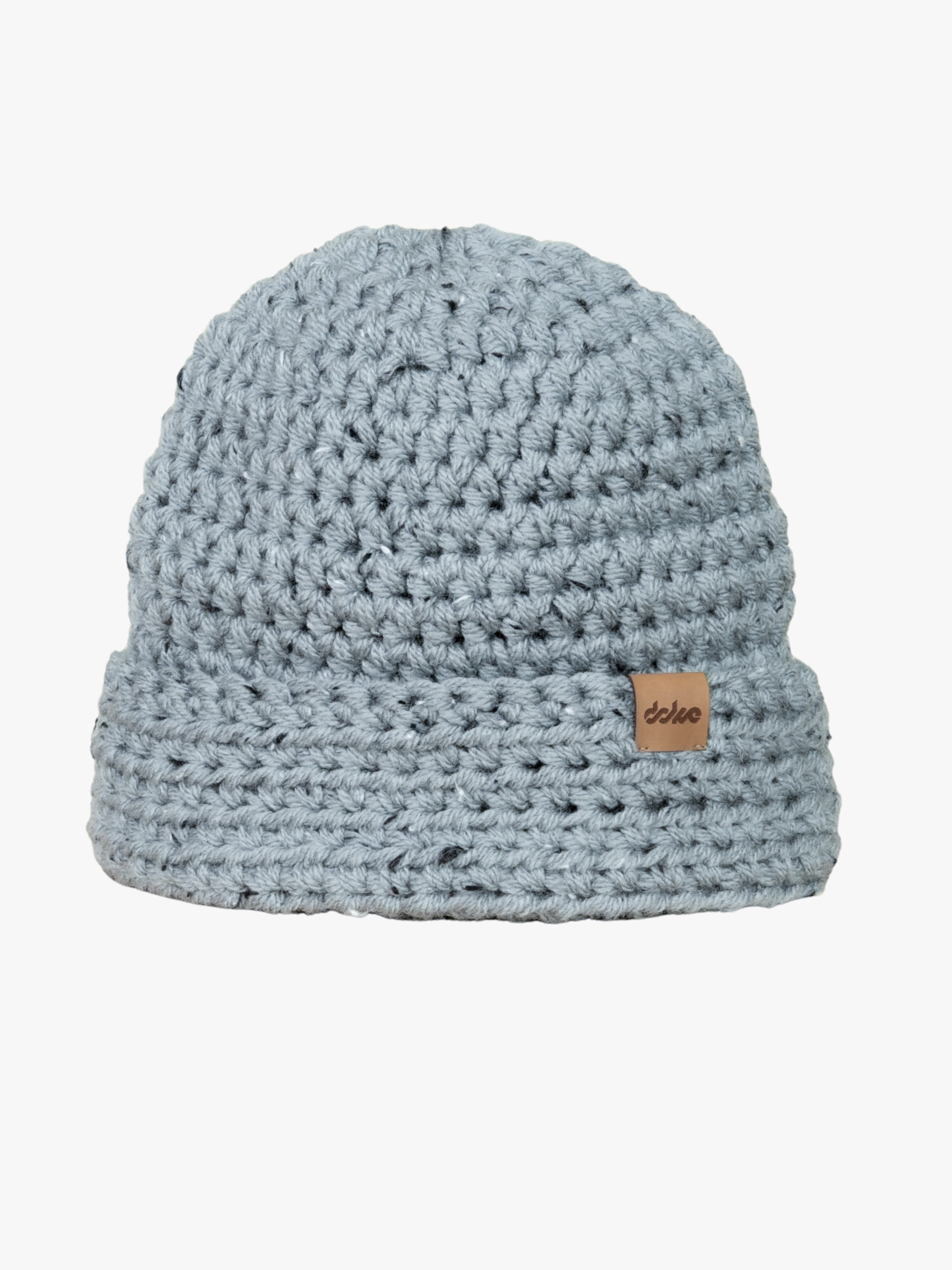 Levně Háčkovaná čepice Fred grey tweed