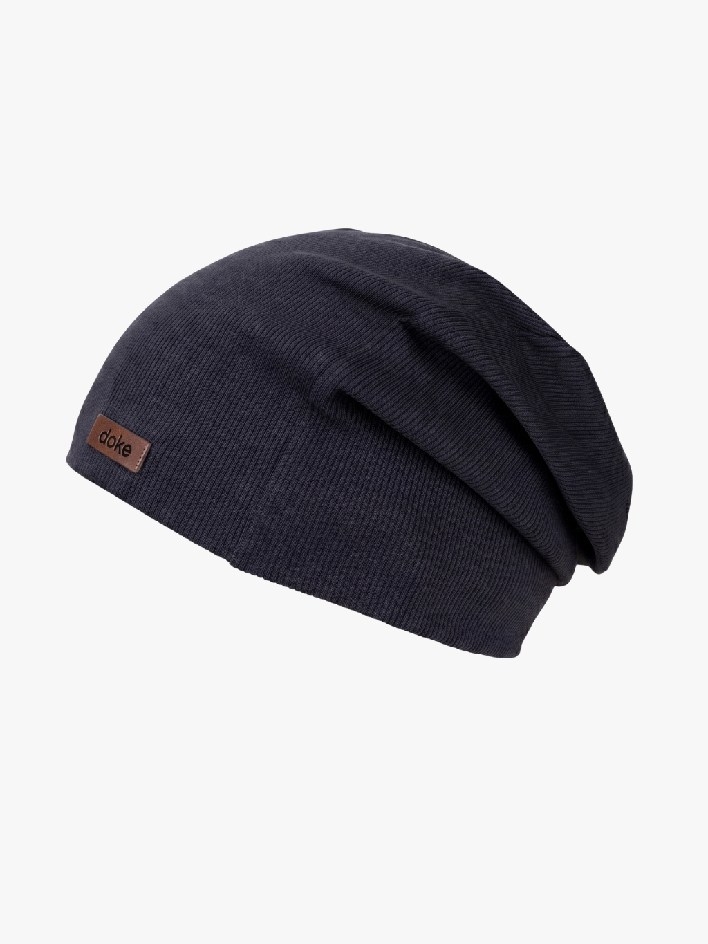 Doke Dětská bavlněná čepice rib black Velikost: Pro děti (1-11 let)