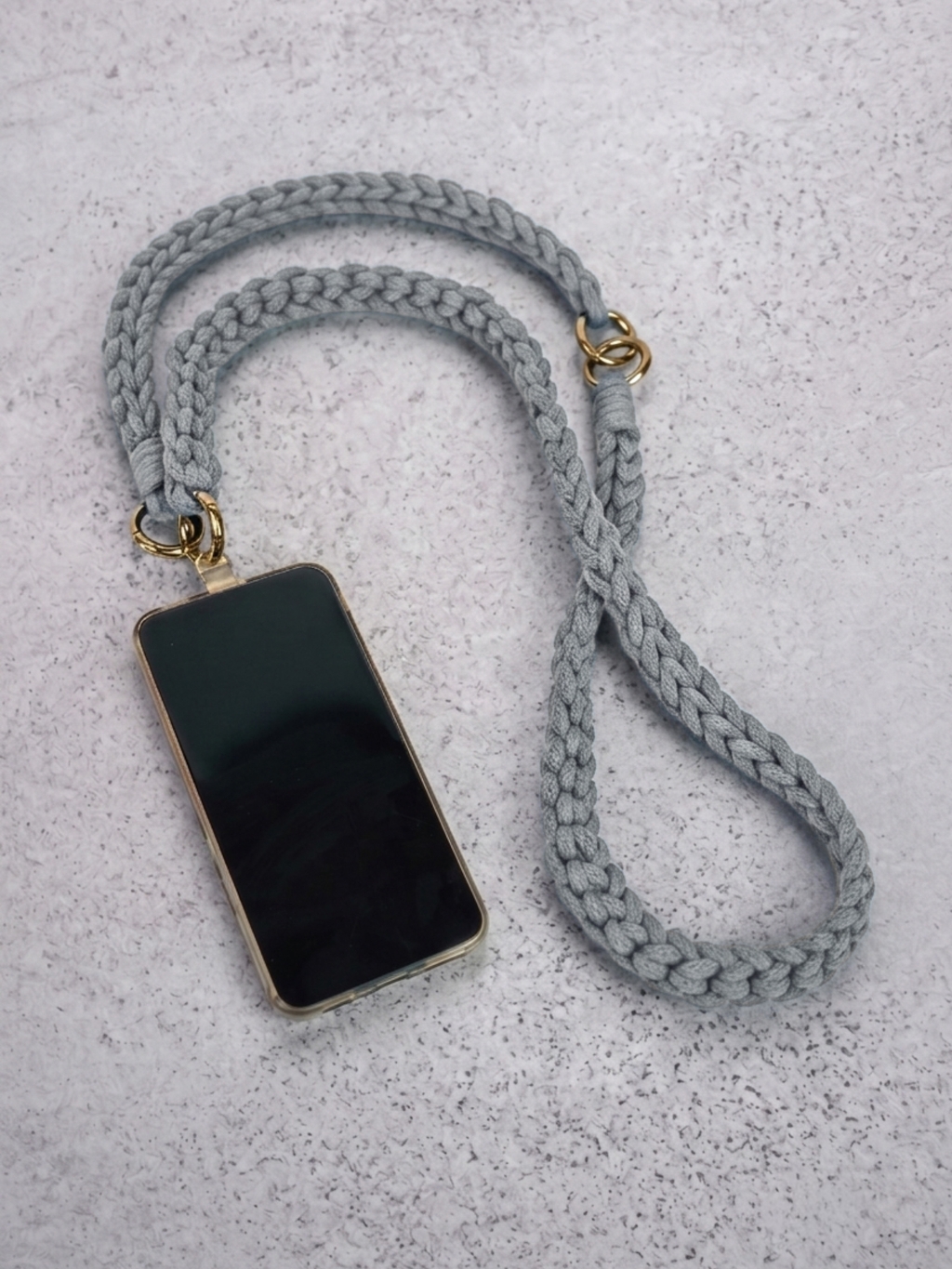 Doke popruh na telefon LARA grey