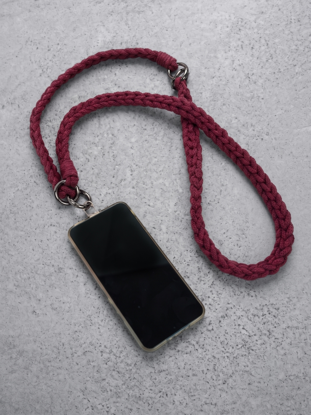 Doke popruh na telefon LARA bordo