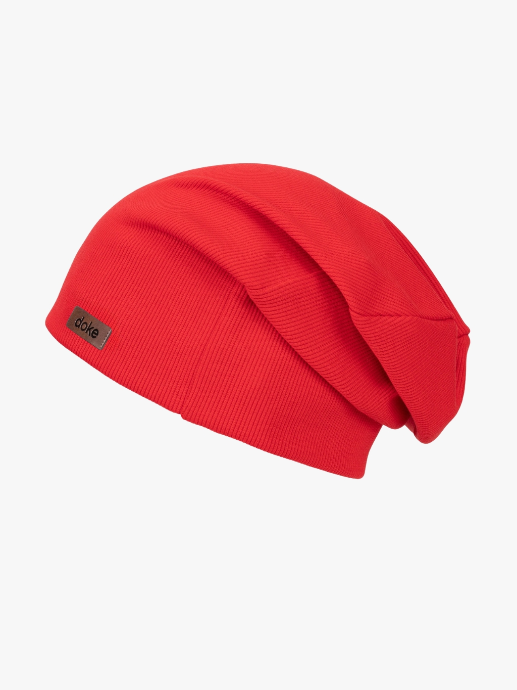 Doke Dětská čepice organic rib red Velikost: Pro děti (1-11 let)