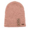 Háčkovaná čepice B NATURE PEACH1