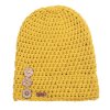 Háčkovaná čepice b nature gold (Velikost Junior)