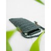 Háčkovaná kapsa na telefon graphite