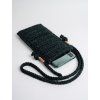 Háčkovaná kapsa na telefon black