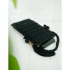 Háčkovaná kapsa na telefon black
