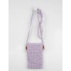 Háčkovaná kapsa na telefon lavender