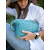 Háčkovaná taška na ruku Jersey smaragd