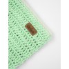 Háčkovaná kapsa Cat green