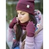 Čepice organic maroon