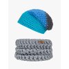 Set háčkovaná čepice Rob a nákrčník light