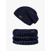 Set pletená čepice Dark blue