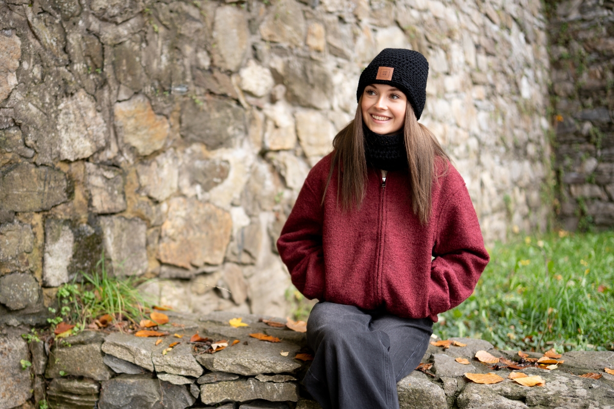 Novinka z Jeseníkov: Čiapka LUKE, ručně háčkované teplo z merina