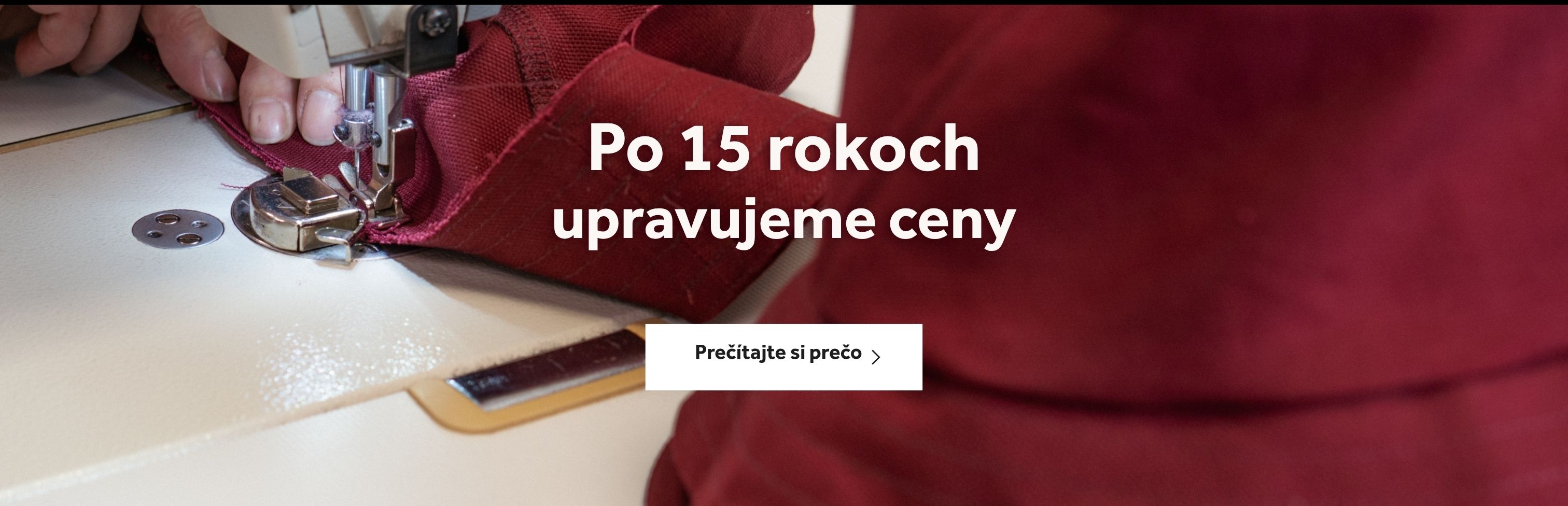 Po 15 rokoch upravujeme ceny