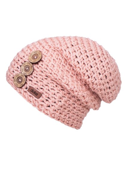 Háčkovaná čepice B NATURE PEACH