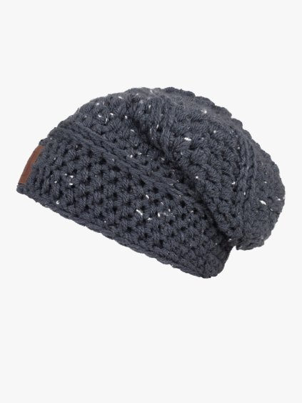 Háčkovaná čepice Brie denim tweed (Velikost Pro dospělé (vhodné i pro děti od 12 let))