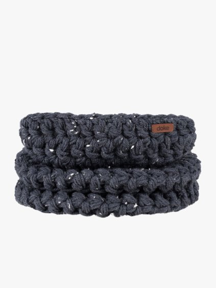 Háčkovaný nákrčník Denim tweed (Velikost Pro dospělé (vhodné i pro děti od 12 let))