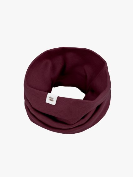 Dětský nákrčník organic maroon (Velikost Pro děti (1-11 let))