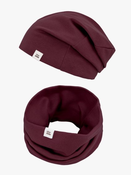 2239 5 detsky set organic maroon pro deti do 11 let